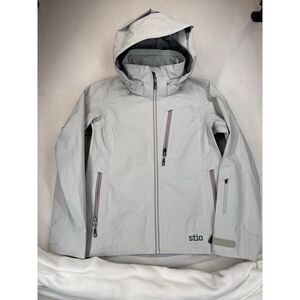 Stio Women's Environ Jacket Full Zip Hooded Quiet Gray Size XS New, READ!!